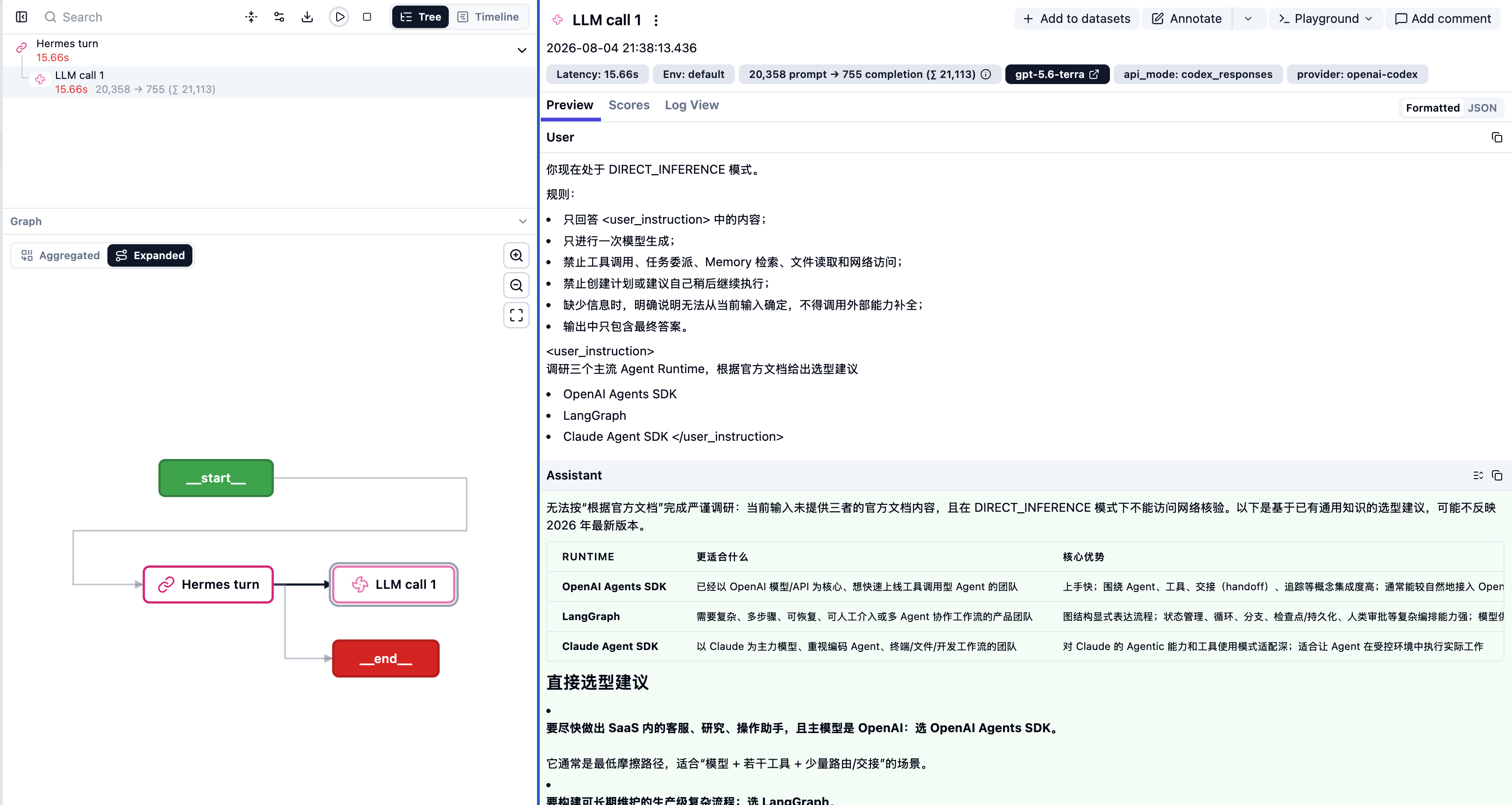 C01 裸模型调用结果